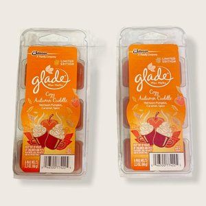2 PACK Glade Cozy Autumn Cuddle ~ Pumpkin, Caramel